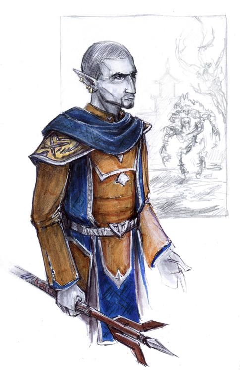 vagabond-outcast:ESO sketching. Made a new char, played Stonefalls questline for I dunno… 8th