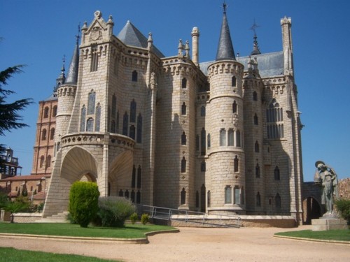 Episcopal Palace, Astorga, León, Castile and León, Spain. VIA.