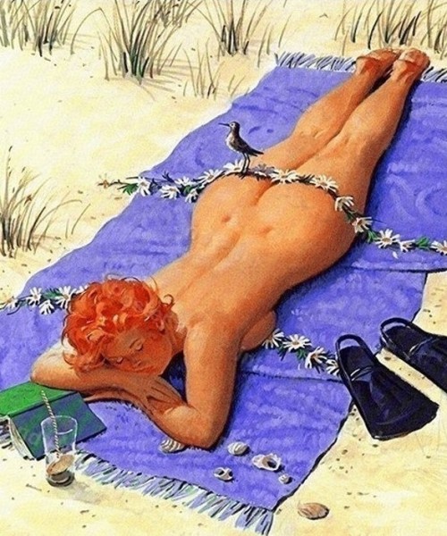 hilda-the-pinup: Hilda, enjoying her summer
