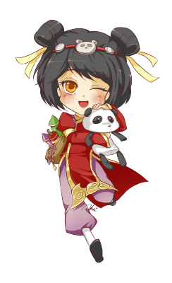 leagueofahri:  Panda Annie by yuki23onna