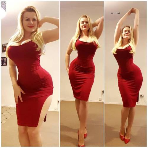 babes-in-tight-dress: Hourglass tiny.cc/qc3cny Do you know who she looks like?