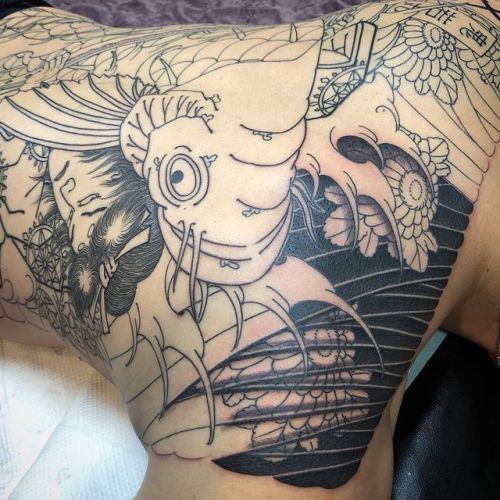 #oniwakamaru #wavori #irezumi #koreatattoo #horimono www.instagram.com/p/B0kSvePDlGi/?igshid