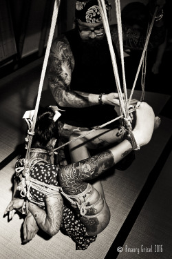 amaury-grisel-shibari:  @dirtyvonp​ &amp; Kitiza almost private session @placedescordes​Photograpgy : ©Amaury Grisel