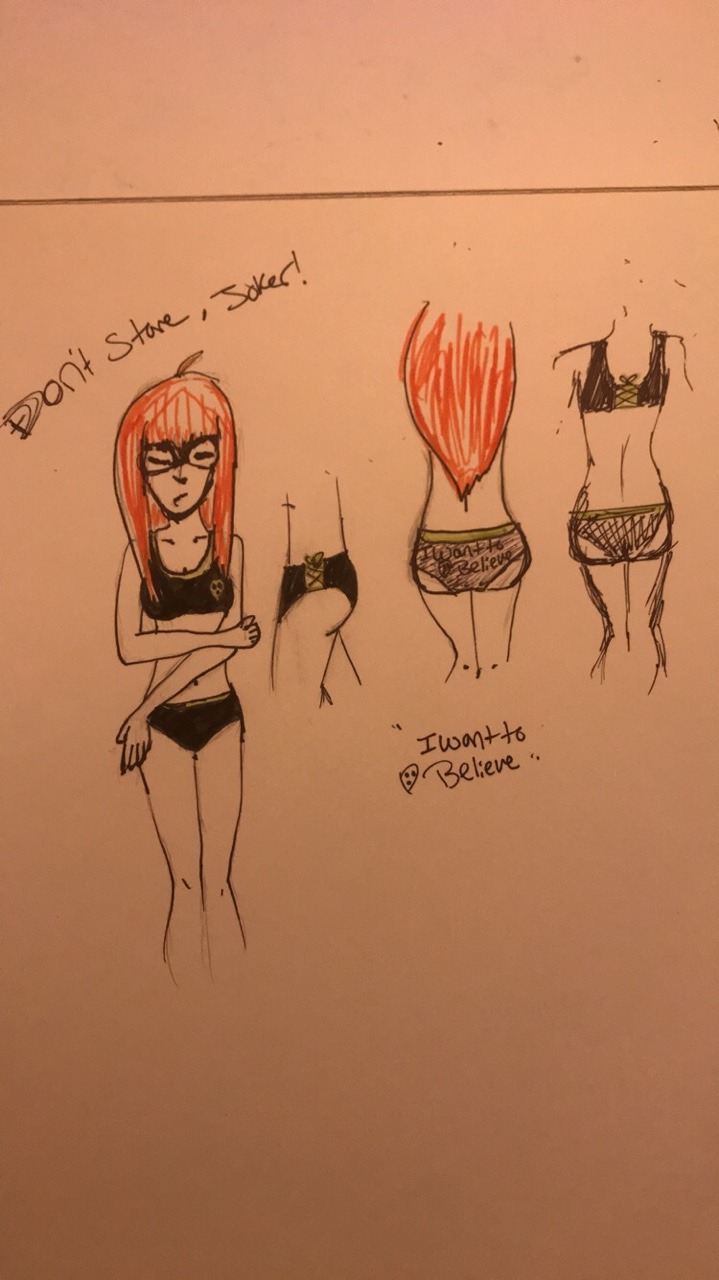 Idea for my Futaba undies! =]  Not sure about a few things. It’s so weird having