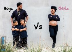 candiikismet:  naturalhairqueens:  What a cute gender reveal!  Awwwww