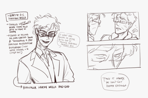 i couldn’t get the thought of ‘bad end earth-2 wells’ out of my head. E2 harry is a good man with mo