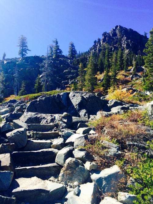 1T. Mt.Tallac Hiking up to the castle of rock.