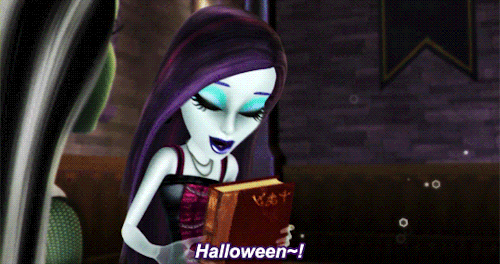 monsterhigh-gifs:“I got them from the old library in the catacombs beneath the school. It’s all abou