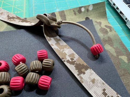 New addition to our Simple Slings, Duraflex Pull Bead in Coyote Brown and Red. Always improving.  . 