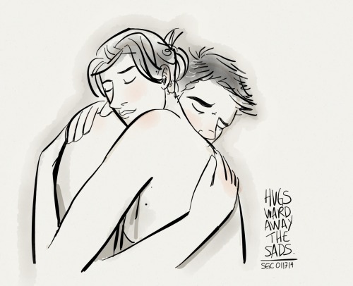 Hugs ward away the sads. | Idea by slapshot54