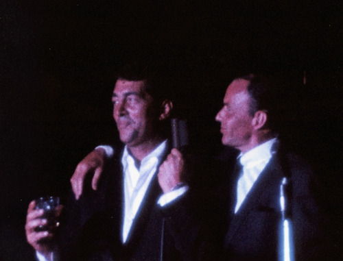 francisalbertsinatra:Frank Sinatra & Dean Martin onstage, c. 1959