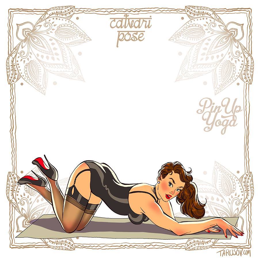 gameraboy:  Pin-up Yoga by Andrew Tarusov Check out his Kickstarter as welll! 