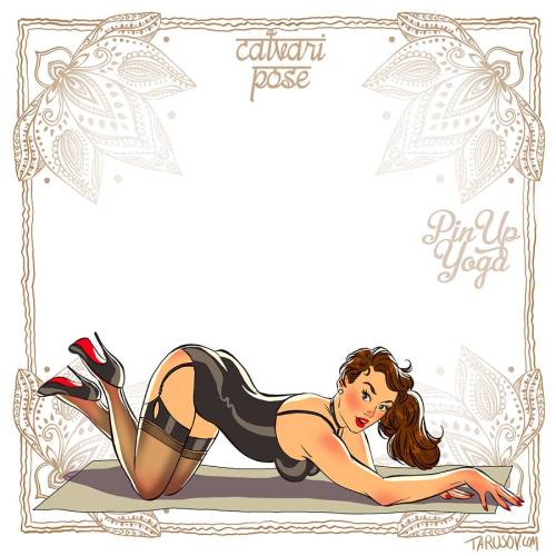 gameraboy:  Pin-up Yoga by Andrew Tarusov Check out his Kickstarter as welll! 