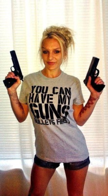 sexygungirls:  Credit: Girls With Weapons - FB