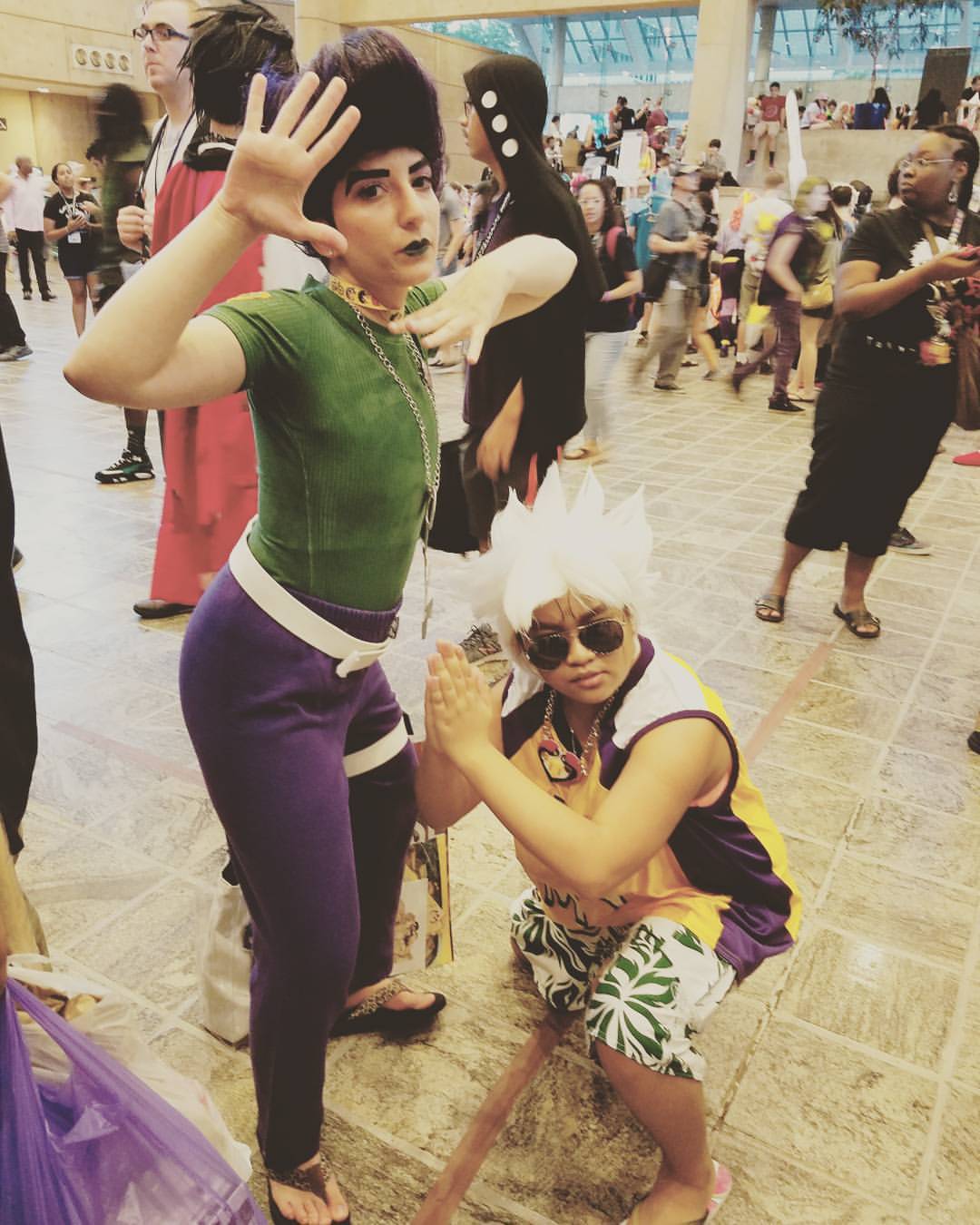 I met a great Koichi today at #otakon. It was an amazing turnout at the #jjba meet!