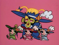 jwblogofrandomness:  The PowerPuff Girls and Mojo Jojo Moejisha play dress up. 