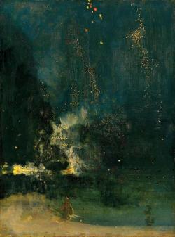 nobrashfestivity: James Abbott McNeill Whistler, 1875, Nocturne in Black and Gold