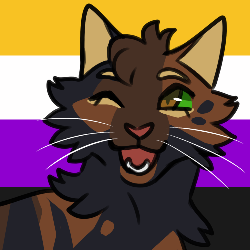 berrym00n: pride batch #5asexual twigbranch, lesbian dawnpelt, nonbinary olivenosearoace / lesbian f