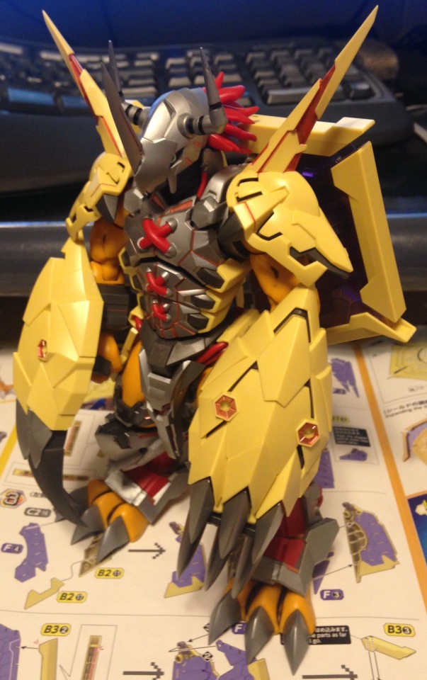 Digimon WARGREYMON. Iron man's color scheme