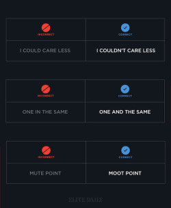 nevver:  Common Phrases Correctly 