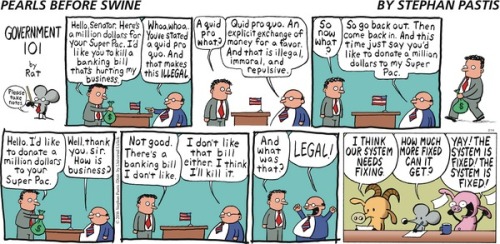 Like the rest of us–the funny pages know our campaign finance system is a joke.