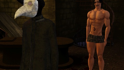 MKATSONP Memory Character Dump.@cloudberry-sims couple of shots of the Plague Doctor. I used @venusp