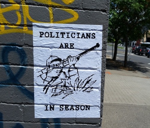 Some of the anarchist, anti-electoral posters seen around Sydney and Melbourne in the lead-up to the