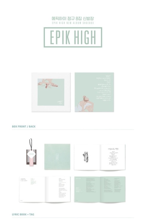 hitoritabi:  Epik High - Shoebox  Tracklist: 01. Open the Curtains02. Easy Ending - feat. Jo Won Sun of Roller Coaster03. Rich - feat. Taeyang04. Spoiler05. Burj Khalifa - feat. Dynamic Duo, Yankie, Topbob, DJ Friz06. Fighting Again - feat. Younha07.
