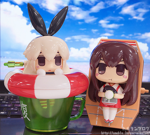 Bath Time Collection: Akagi and Shimakaze! They even make something like that ♒((⇀‸↼))♒