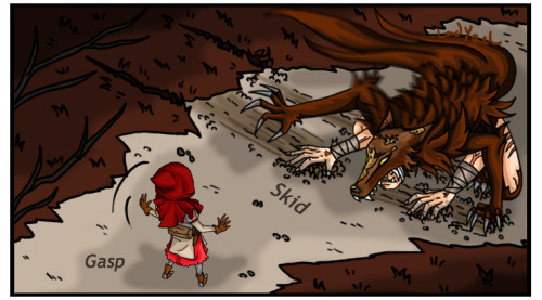 Three panels I’m highlighting from my webcomic Ouramyr.Short adventures of the creatures and figures