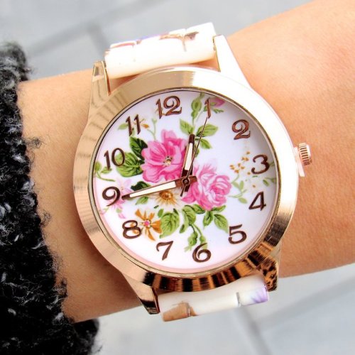 (On Sale!) Blossoms Floral Watch // Kloica Accessories 