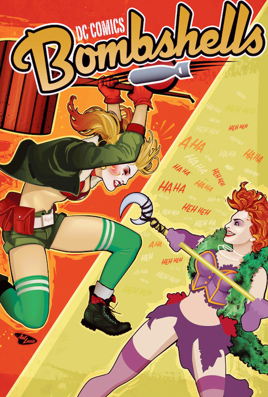 harleyquinnsquad:    ♦ DC Comics: Bombshells #14   Harley Quinn and Poison Ivy