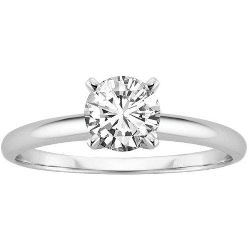 1 ct. Diamond Solitaire Engagement Ring in 14K White Gold ❤ liked on Polyvore (see more diamond ring