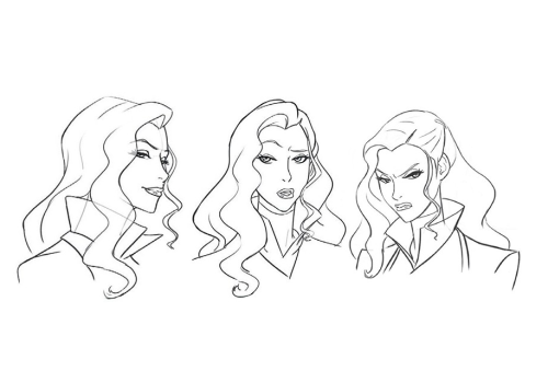 conceptartblog:  Asami Sato model sheets 