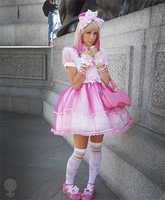 I want her whore outfit… I bet she gets drilled by hot boys in that all the time.