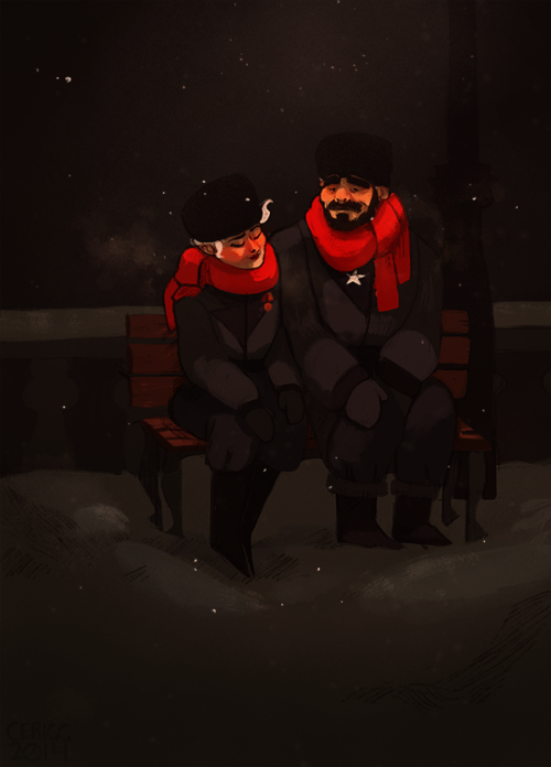 explodinghye: cerigg: some Kaidonovskys chillin’ in the snow (commission for explodinghye who 