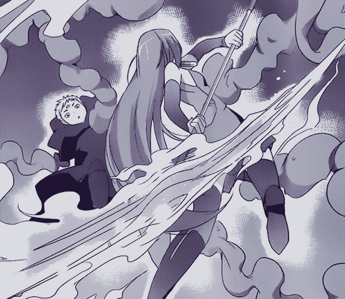 kiiroirin:   I am the defender of the pride of new hell!  Haqua Du Lot Herminium // Chap. 176