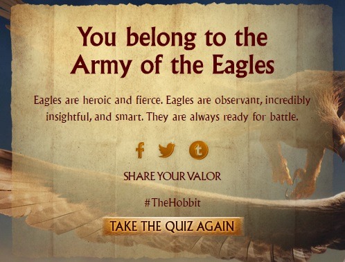 godtechturninheads:essiefied:candiedrobot:lorien-leaf:baggvinshield:  orcristhorin:  So I just took the Hobbit quiz about which army you belong to, and when I got the Dwarves I screamed and my dad asked me if I’d won the lottery lmao  I ALSO GOT THE