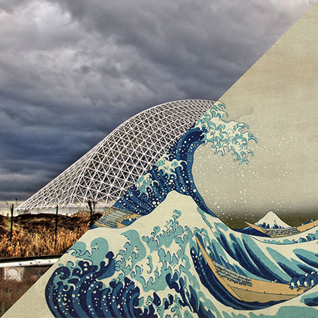 Santiago Calatrava, Città dello Sport | Università degli Studi di Roma Tor Vergata, Roma, Italy, 2005 - Unfinished
VS
Hokusai, The Great Wave off Kanagawa, 1829-1833