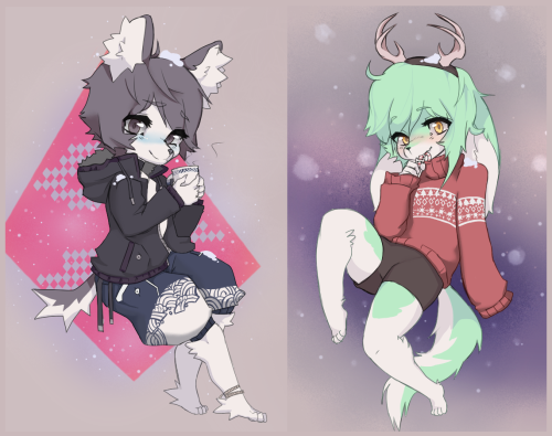 Winter themed chibi commissions are open over on my fa! http://www.furaffinity.net/journal/7932378/ 