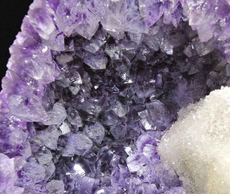 fuckyeahmineralogy:  Calcite with Amethyst; Uruguay (via Fabre Minerals)
