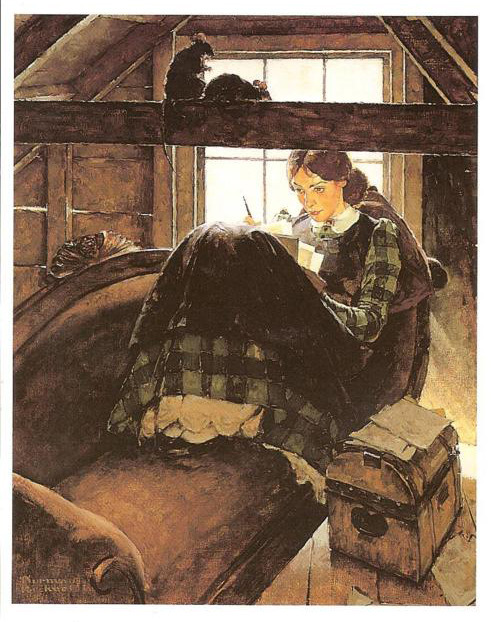 Norman rockwell tattoo painting