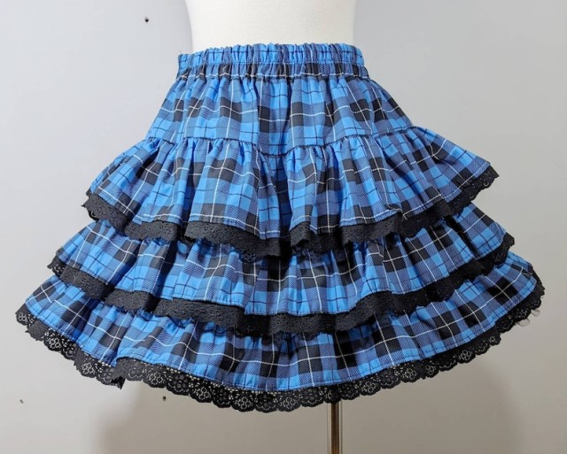 Punk lolita plaid ruffle skirt by ichigoblack #ichigoblack#skirt#lolita#lace#XS#S#M#L#XL#XXL#3XL#4XL#5XL#6XL#7XL#8XL#plus size