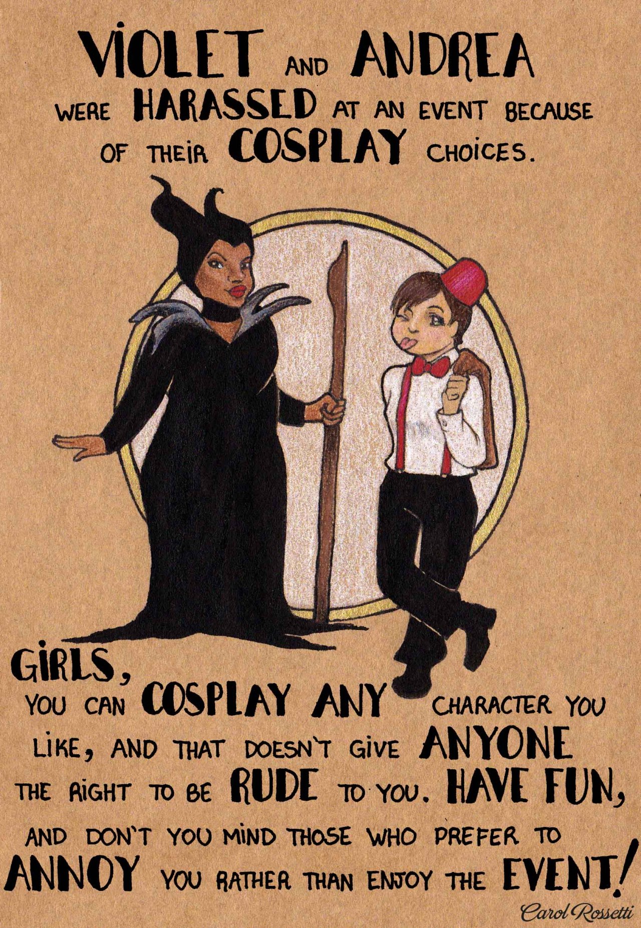 carolrossettidesign:  Translated by me and Monica Odom [image text] Violet and Andrea