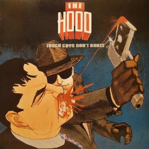 The Hood, 1985, 1986.Howard Chaykin’s cover art for The Hood 12″ vinyl.
