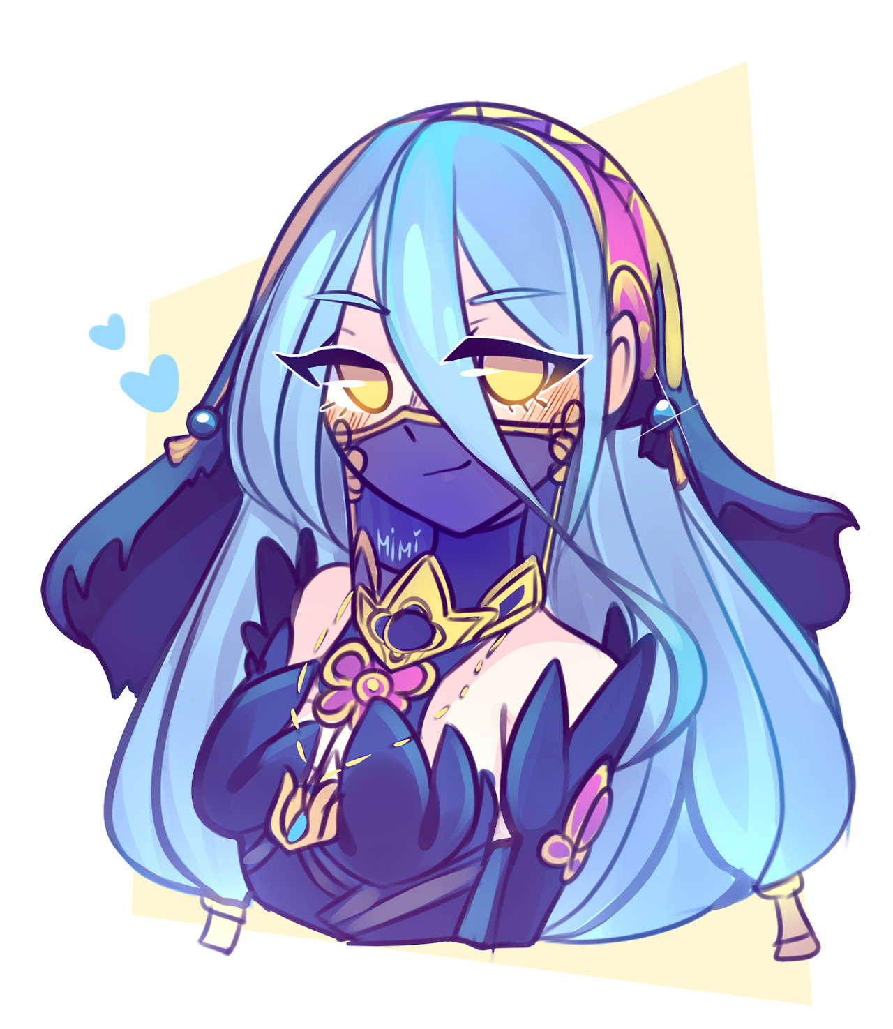 mimi-loves-foxes:azura doodle 💙  