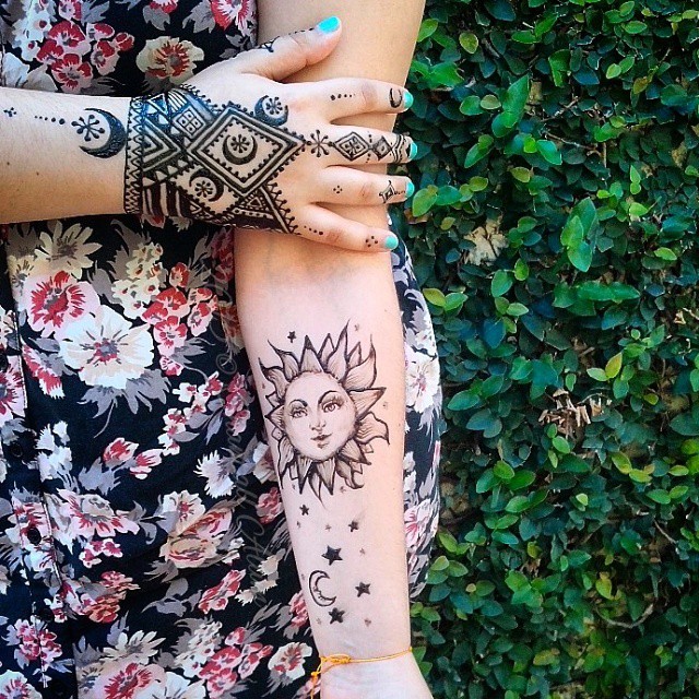 Star Flower  Coastal Henna Tattoo