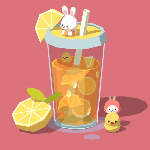 I brought the summer theme back with my bunnies ~Is this lemonade or ernj jews 