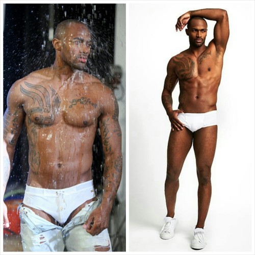 lamarworld:  America’s Next Top Model winner & Ex-NFL player Keith Carlos body & bulge.