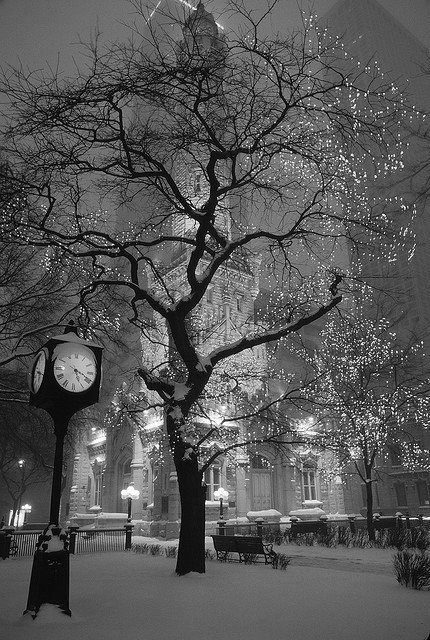  Chicago Water Tower in winter  as much as snow scares me to drive in, i do love how beautiful it makes everything